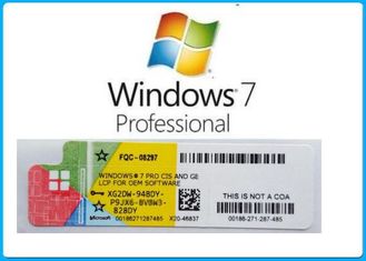 Microsoft der Produkt-Schlüsselcodes Soems Windows 7 COA-/32bit/64bit echter anti- gefälschter Aufkleber