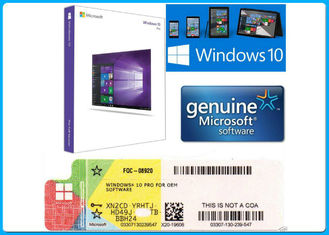 32 Bit/64 Software-Einzelhandels-Kasten-globaler Lizenz-Produkt Soem-Schlüssel Bit Microsoft Windowss 10 Pro-