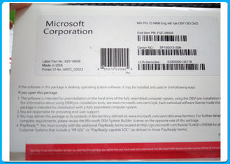 Berufs- 64-Bit-- volle Version Microsoft Windowss 10 ECHTE SCHLÜSSEL-DVD Schwergängigkeit Soems E-Mail