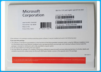 Bit-Hologramm DVD Microsoft Windowss 7 Berufspro-SP1 64 COA-Lizenz