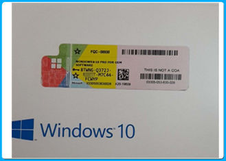 Scheiben-Windows 10 Fpp 64bit Microsoft Windows 10 Pro-Software-echte DVD Lizenz FQC-08930